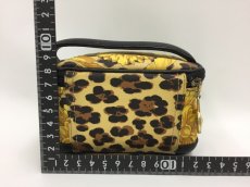 Photo2: Auth Gianni Versace Nylon Leopard Tiny Pouch Bag  0J270030n" (2)