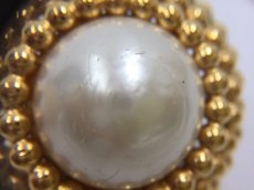 Photo12: Auth Chanel Gold tone Fake Pearl Clip on Earrings vintage 0J270180n" (12)