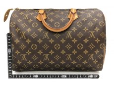 Photo2: Auth Louis Vuitton Vintage Monogram Speedy 35 Hand Bag Name written 0J290100n" (2)