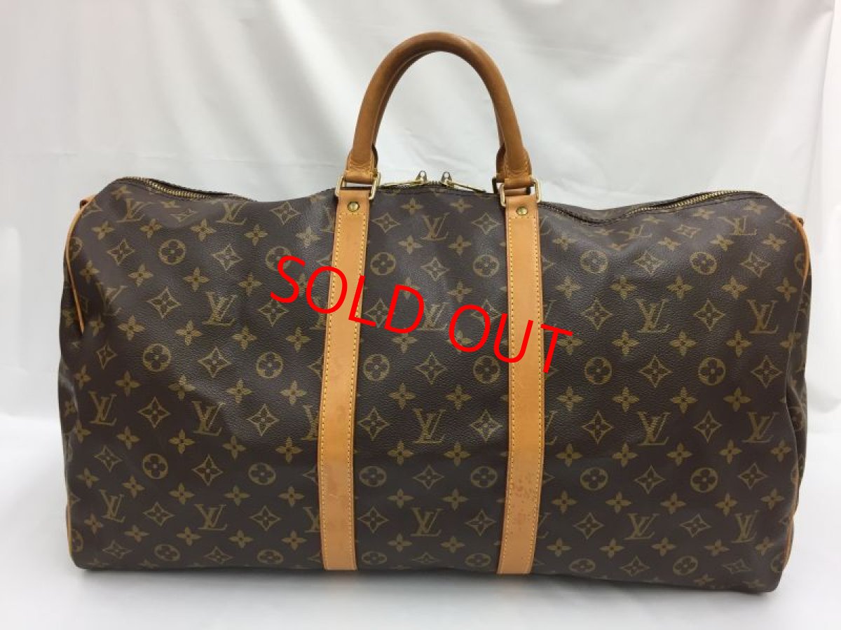 Photo1: Auth LOUIS VUITTON Monogram Keepall 55 Travel Hand Bag NO STRAP 0K050160n" (1)