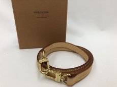 Photo1: Authentic Louis Vuitton Goldtone LEATHER Shoulder Strap UNUSED 0J290060n" (1)