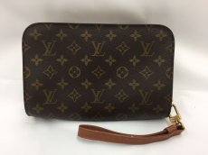 Photo1: Auth Louis Vuitton Vintage Monogram Brown Orsay Clutch Bag 0K050110n" (1)