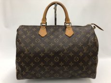 Photo1: Auth Louis Vuitton Vintage Monogram Speedy 35 Hand Bag Name written 0J290090n" (1)