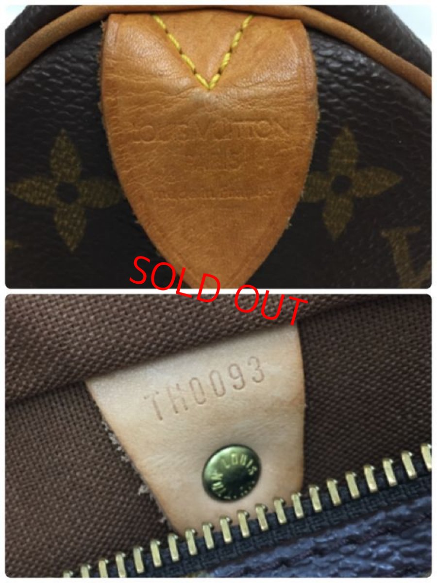 Photo11: Auth Louis Vuitton Vintage Monogram Speedy 25 Hand Bag 0K180010n" (11)