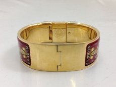 Photo3: Authentic Hermes Wristwatch Goldtone Loquet / Red Enamel Horse 9B220080MK8KK" (3)