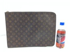 Photo3: Auth Louis Vuitton Monogram Porte Documents Briefcase Brown Clutch 9A230850MKK" (3)