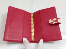 Photo5: Authentic Louis Vuitton Vernis DOT YAYOI KUSAMA Agenda PM Red 9E150510nKK" (5)