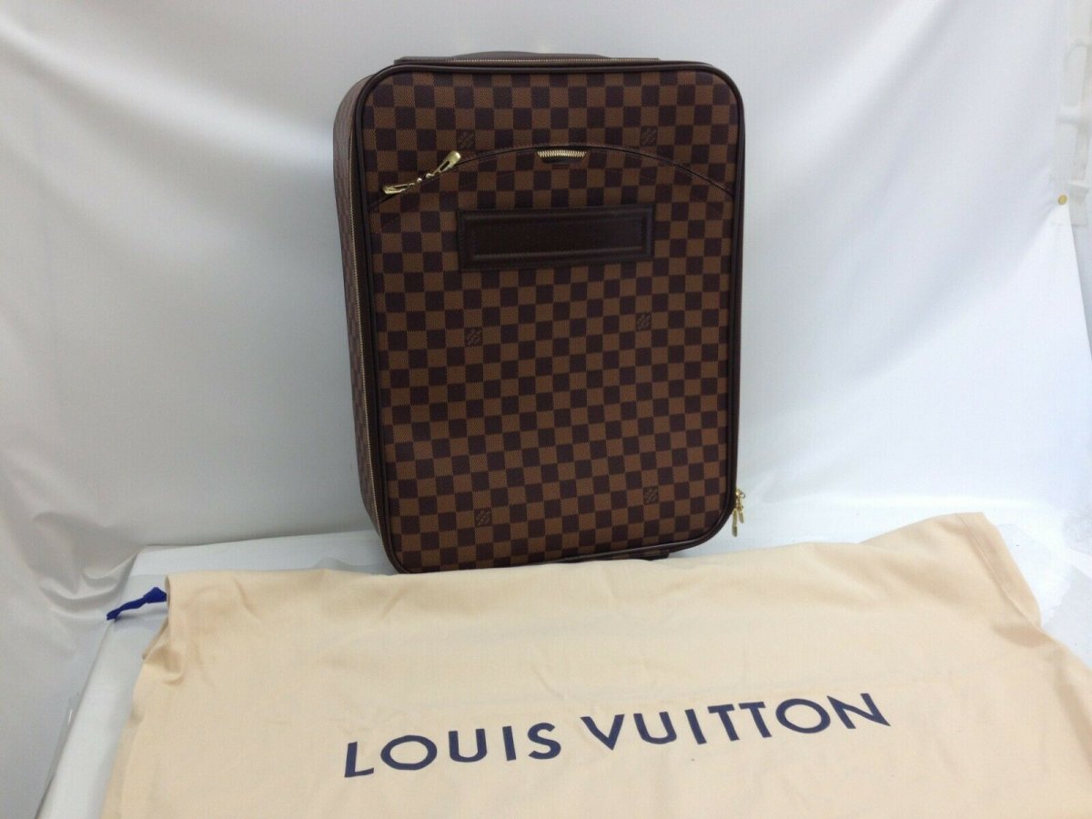 Photo1: Auth Louis Vuitton Damier Pegase 45 Travel Bag Carry-On Suitcase 9D101440MKK" (1)