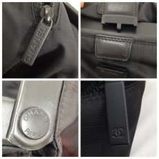 Photo10: Authentic Chanel Travel Line Boston Hand Bag Black Vintage 9D100860MKK" (10)