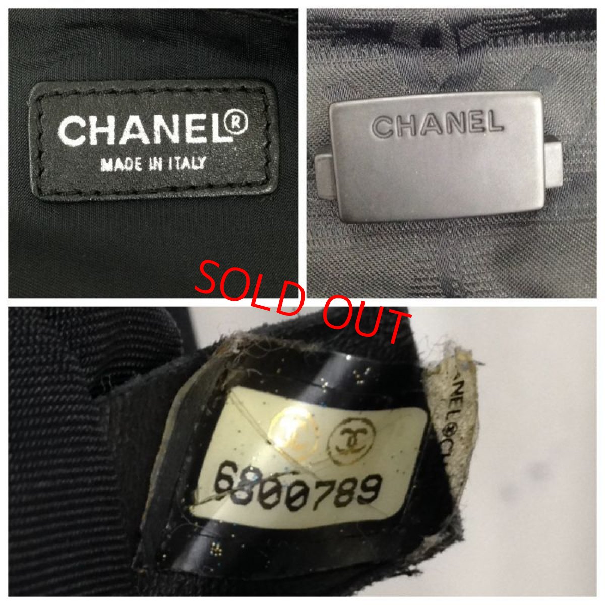 Photo11: Authentic Chanel Travel Line Boston Hand Bag Black Vintage 9D100860MKK" (11)