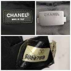 Photo11: Authentic Chanel Travel Line Boston Hand Bag Black Vintage 9D100860MKK" (11)