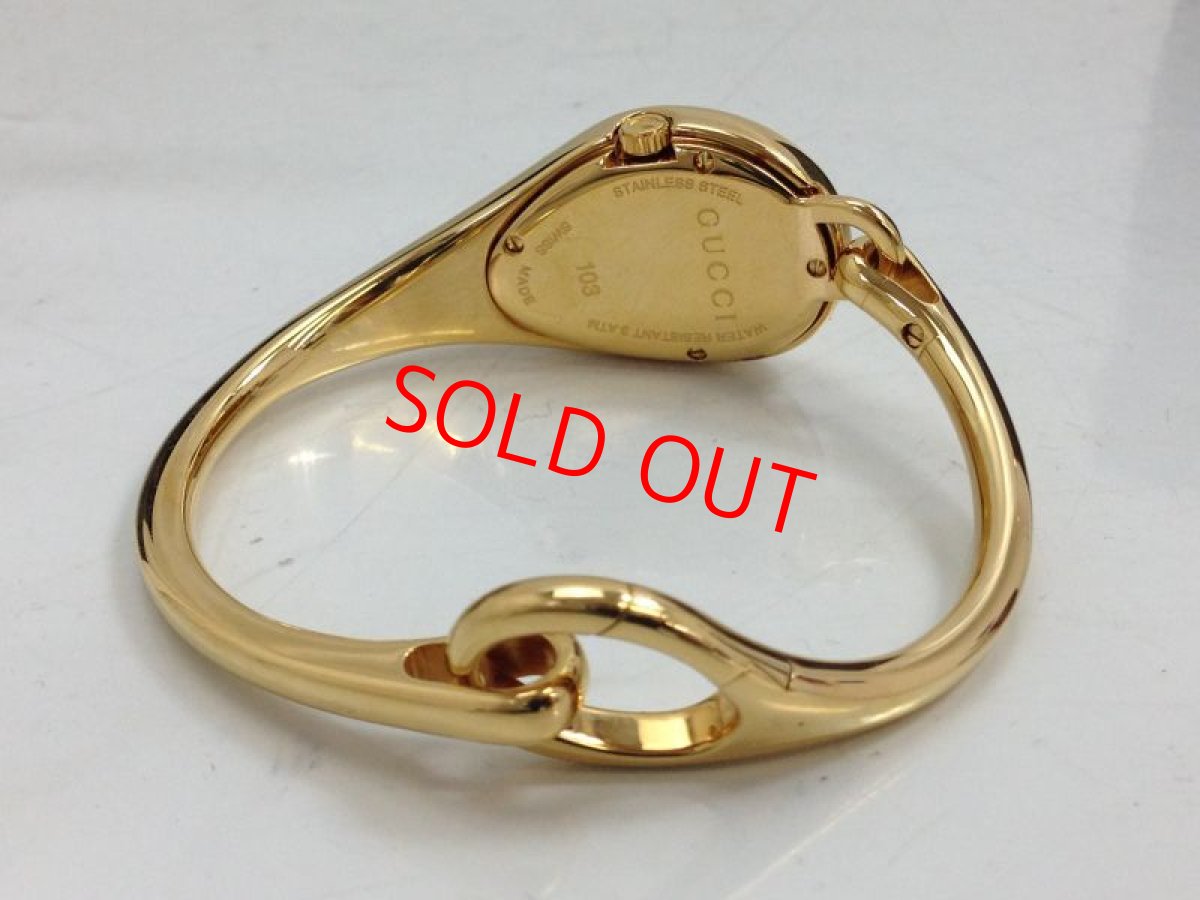 Photo4: Authentic Gucci Wristwatch '103' Goldtone 9B220100MK10KK" (4)