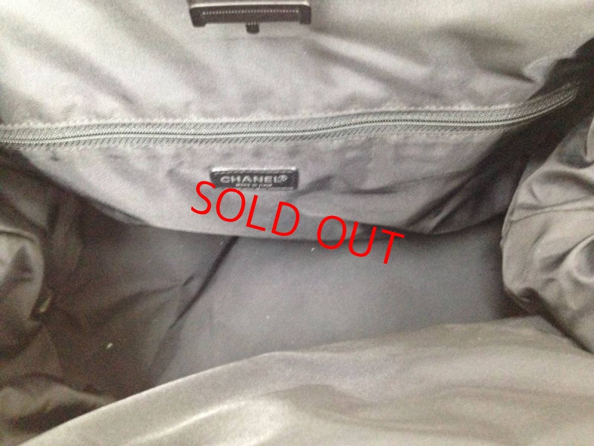 Photo7: Authentic Chanel Travel Line Boston Hand Bag Black Vintage 9D100860MKK" (7)