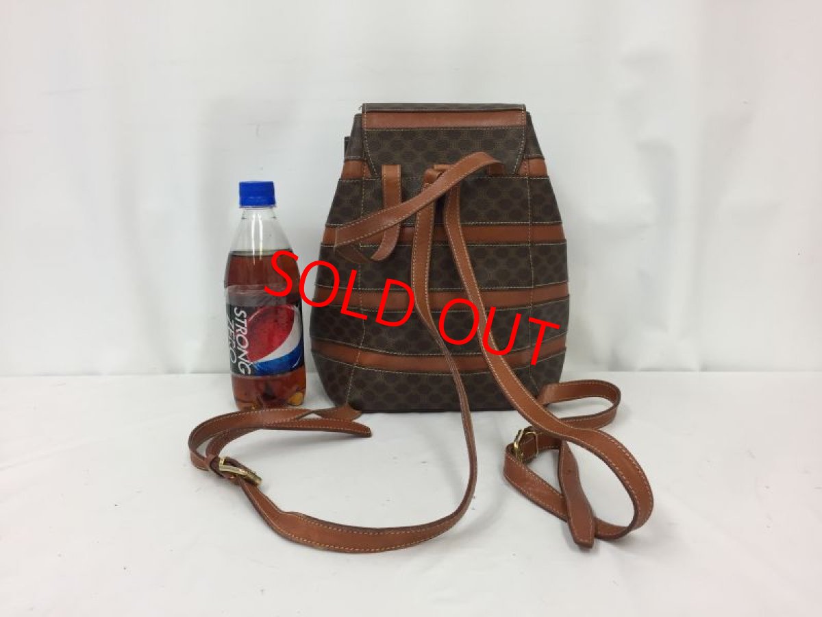 Photo2: Auth Celine Macadam Pattern Backpack Shoulder bag 9F070490nKK" (2)