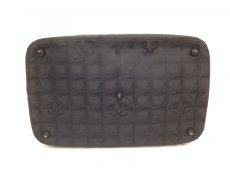 Photo4: Authentic Chanel Travel Line Boston Hand Bag Black Vintage 9D100860MKK" (4)