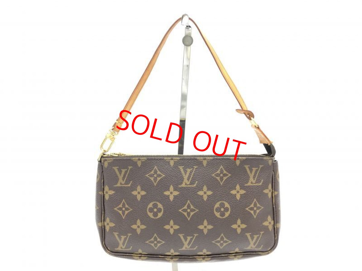 Photo1: Auth Louis Vuitton Monogram Pochette Accessoires Pouch bag 0K240110n" (1)