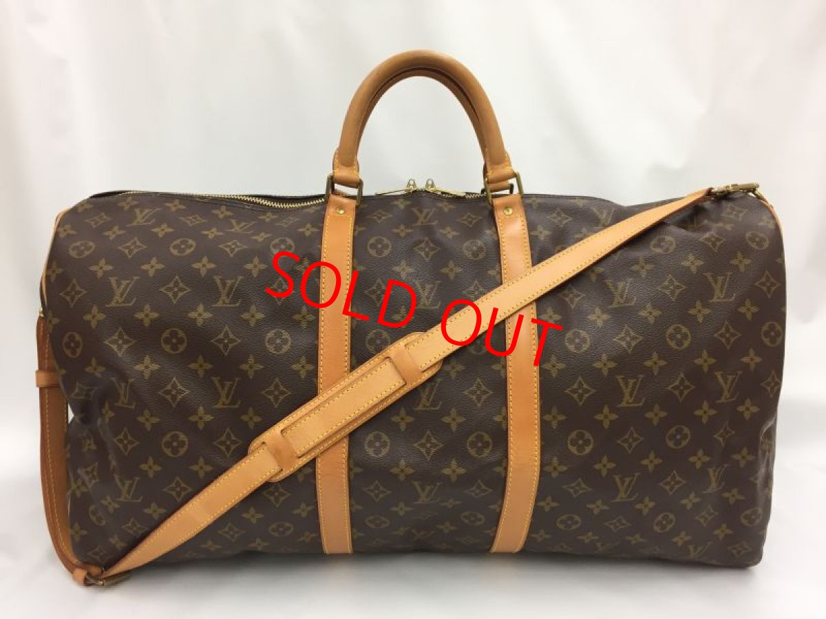 Photo1: Auth LOUIS VUITTON Monogram Keepall Bandouliere 60 Travel Bag 0L100080n" (1)