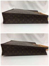 Photo8: Auth Louis Vuitton Vintage Monogram SAC PLAT HAND TOTE BAG 0L100090n" (8)