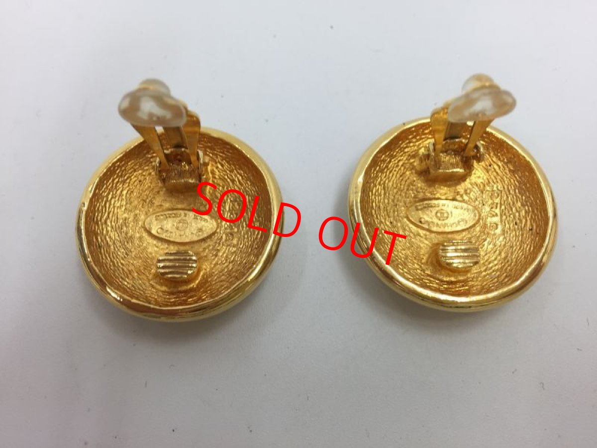 Photo3: Auth Chanel CC logo Gold tone Earrings Clip on  0L170160n" (3)