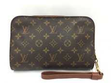 Photo1: Auth Louis Vuitton Vintage Monogram Brown Orsay Clutch Bag 0L240020n" (1)