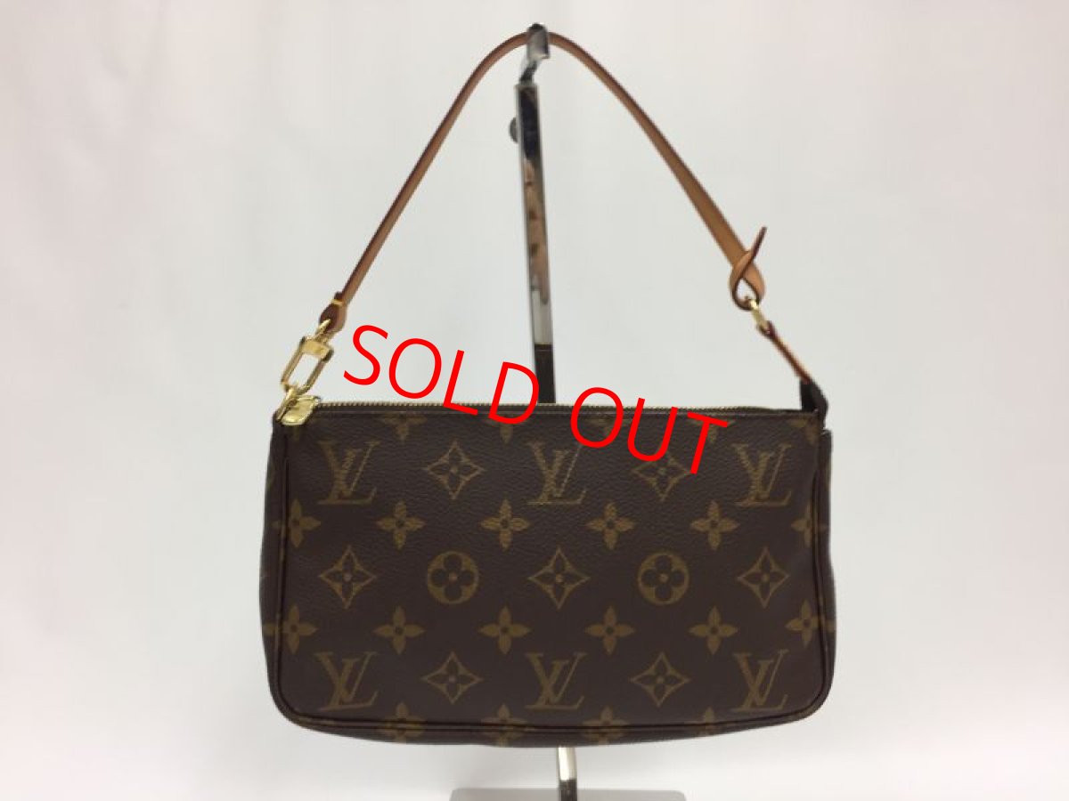 Photo1: Auth Louis Vuitton Monogram Pochette Accessoires Pouch bag 1A060060n" (1)