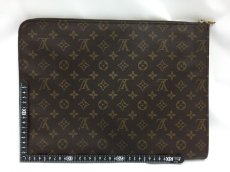 Photo2: Auth Louis Vuitton Monogram Porte Documents Briefcase Brown Clutch1A060040n" (2)