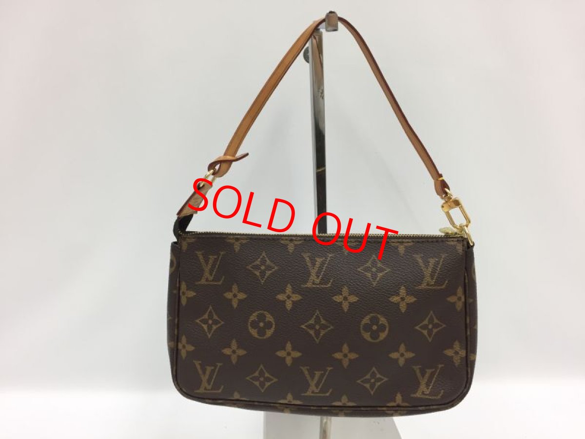 Photo1: Auth Louis Vuitton Monogram Pochette Accessoires Pouch bag 1A070090n" (1)