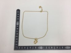 Photo2: Auth Dior Gold tone DR Logo DIOR motif Necklace 1A200030n" (2)