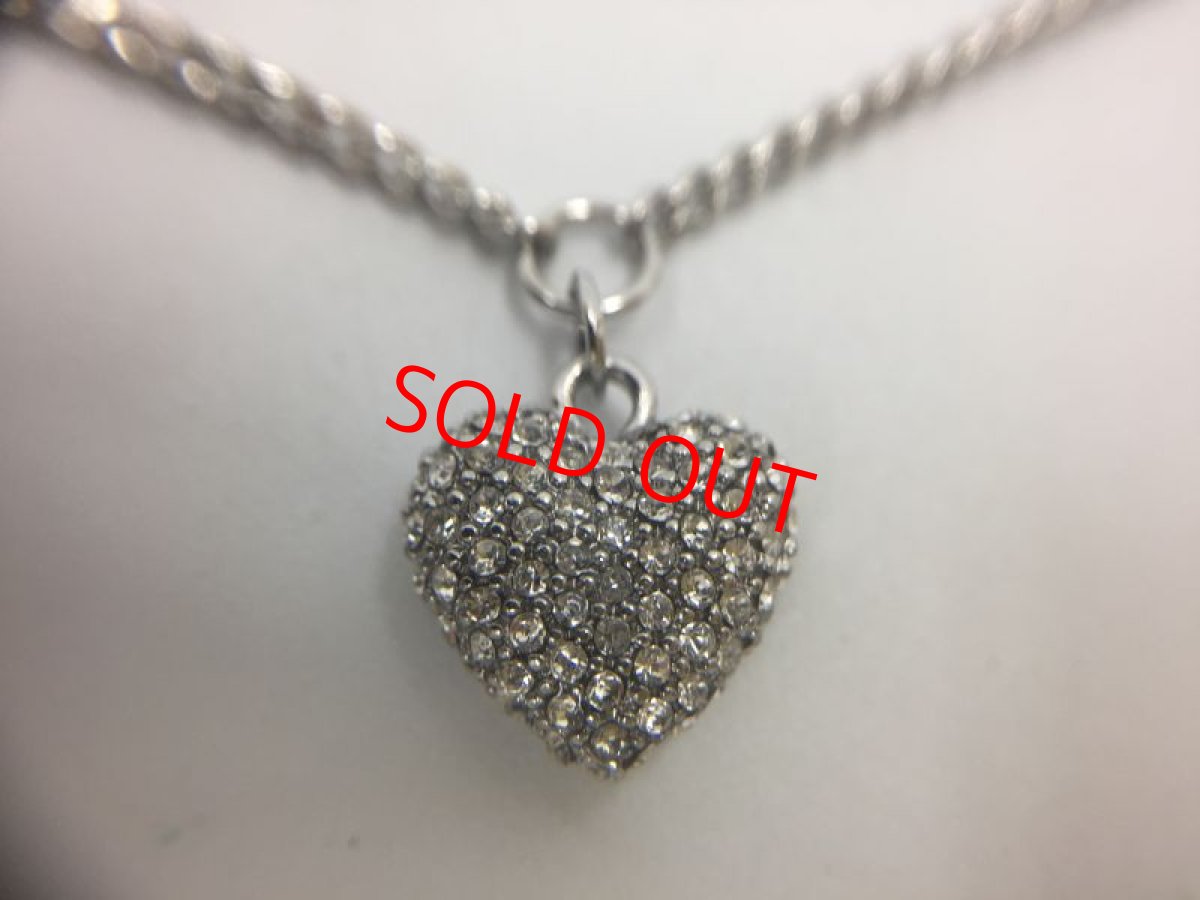 Photo6: Auth Dior Silver tone DR Logo Heart motif Necklace 1A200050n" (6)