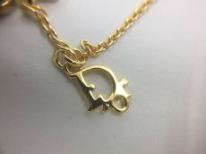 Photo4: Auth Dior Gold tone DR Logo butterfly motif Necklace 1A200100n" (4)