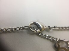 Photo5: Auth Dior Silver tone DR Logo Heart motif Necklace 1A200050n" (5)