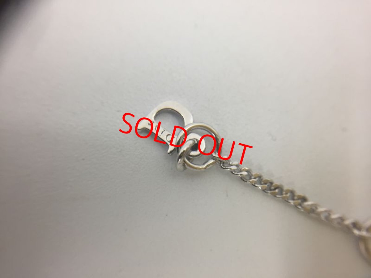 Photo6: Auth Dior Silver tone DR Logo DIOR Star motif Necklace 1A200130n" (6)