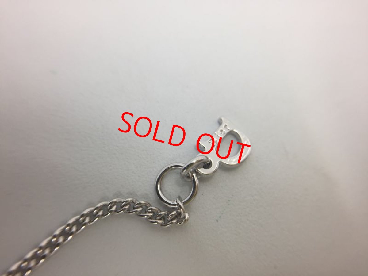 Photo4: Auth Dior Silver tone DR Logo Star motif Necklace 1A200070n" (4)
