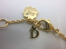 Photo5: Auth Dior Gold tone DR Logo butterfly motif Necklace 1A200100n" (5)