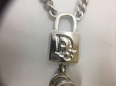 Photo7: Auth Dior Silver tone DR Logo Lock & Key motif Bracelets 1A200060n" (7)