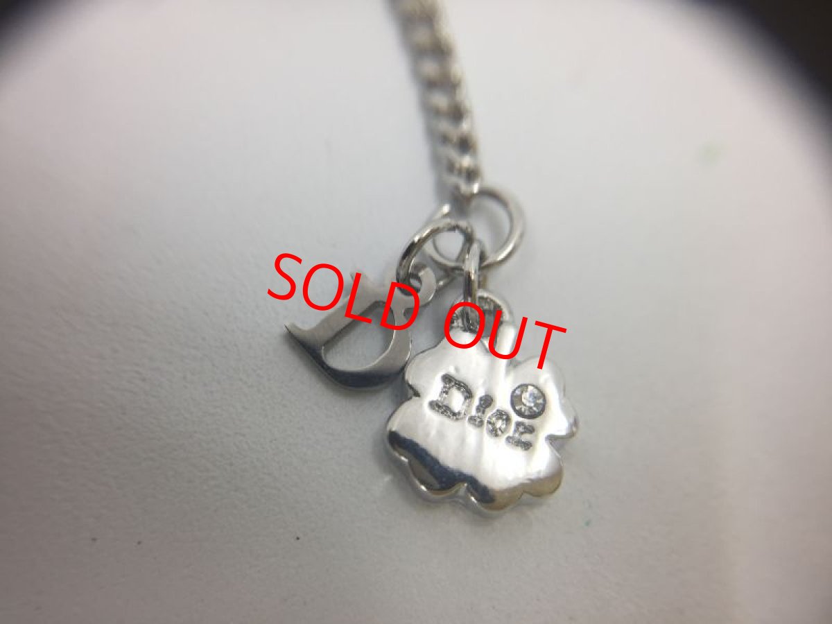 Photo7: Auth Dior Silver tone DR Logo Heart motif Necklace 1A200050n" (7)