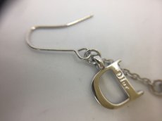 Photo3: Auth Dior Silver tone DR Logo DIOR motif Piercing Earrings 1A200010n" (3)