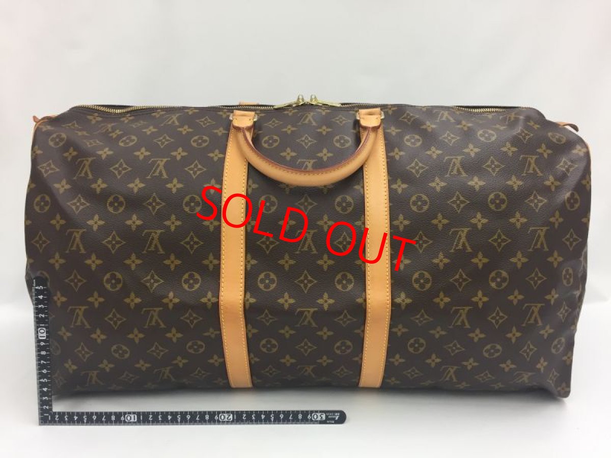 Photo2: Auth Louis Vuitton Monogram Keepall 60 Travel Hand Bag  1A200170n" (2)
