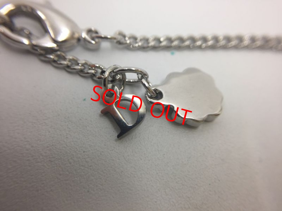 Photo4: Auth Dior Silver tone DR Logo Heart motif Necklace 1A200050n" (4)