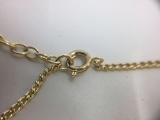 Photo9: Auth Dior Gold tone DR Logo DIOR motif Necklace 1A200030n" (9)