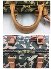 Photo12: Auth LOUIS VUITTON x Takashi Murakami Keepall Bandoulie 55 Green 1A260450n" (12)