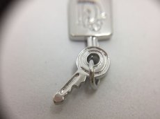 Photo3: Auth Dior Silver tone DR Logo Lock & Key motif Bracelets 1A260180n" (3)