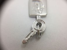 Photo3: Auth Dior Silver tone DR Logo Lock & Key motif Bracelets 1A260180n" (3)