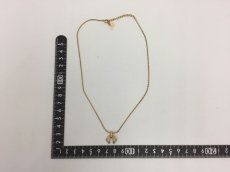 Photo2: Auth Dior Gold tone Snake Chain ribbon motif Necklace 1A260170n" (2)