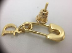 Photo7: Auth Dior Gold tone D & Clip Pin motif  Piercing Earrings 1A260040n" (7)