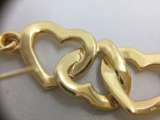 Photo4: Auth Dior Crystal Gold tone Heart & D motif Piercing Earrings 1A260390n" (4)