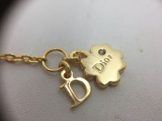 Photo5: Auth Dior Gold tone Heart Dior motif Necklace 1A260340n" (5)