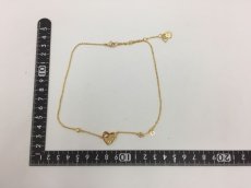 Photo2: Auth Dior Gold tone Heart Dior motif Necklace 1A260340n" (2)