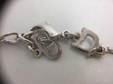 Photo7: Auth Dior Silver tone DR Logo Heart Key motif Bracelets 1A260020n" (7)