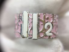 Photo4: Auth Dior Trotter Pink Ring size US 5 Euro 49 Japan 9 1A260100n" (4)